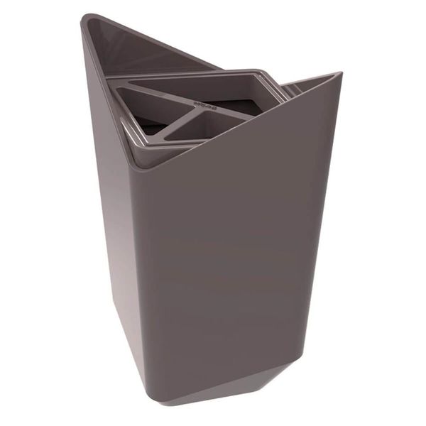 Porta Escova De Dentes Cinza Tornado Prisma Crippa Banheiro Pia Lavabo
