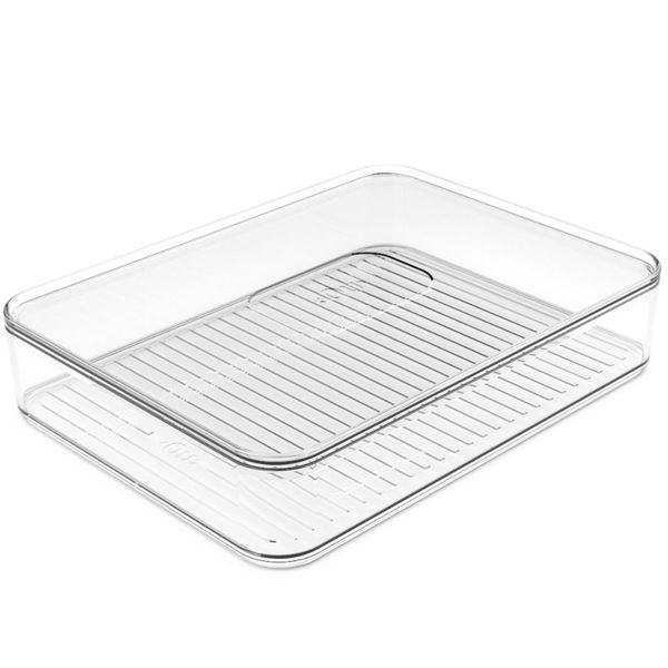 Porta Frios Transparente Organizador De Geladeira Clear Fresh Porta Queijo Presunto OU
