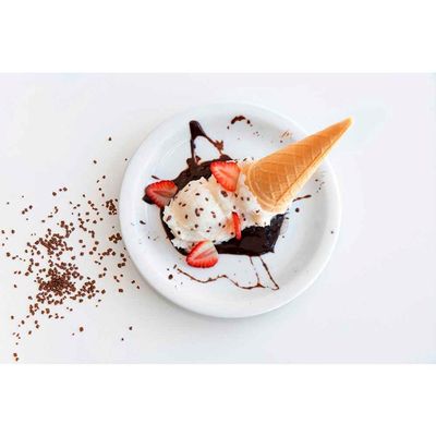 Conjunto 4 Pratos de Sobremesa em Porcelana 19cm Classe Única Iguaçu Germer Branco