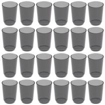 Conjunto 24 Copos Crippa 500ml Plástico Fumê Suco Água Bebidas Escolar