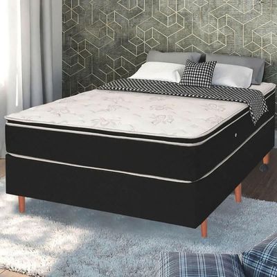 Conjunto 6 Pés Fixos para Cama Box Casal Solteiro Móveis 13cm Mel Dimader