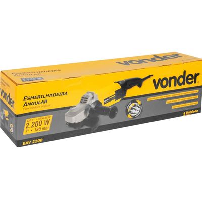 Esmerilhadeira Angular Disco 7' 220V EAV 2200W Vonder 3 Posições