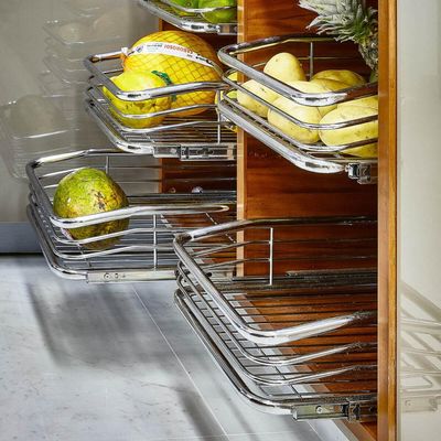 Gaveta Aramada Deslizante 470mm com Trilho Corrediça Multiuso Fruteira Cozinha