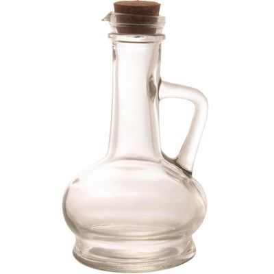 Galheteiro Garrafa de Vidro Azeite Pote Tampa Rolha 230ml Lyor de Mesa Condimento