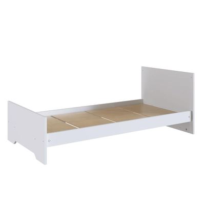 Berço 3 x 1 e Colchão Branco Linha Aconchego Completa Móveis