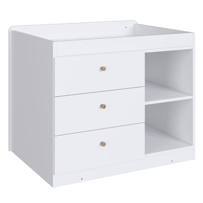 Berço Cama Multifuncional com Gavetões Branco