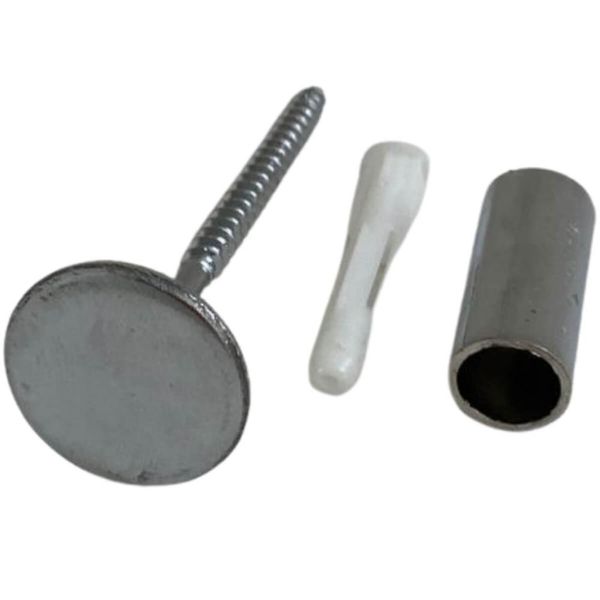 Cabide Multiuso Pino 2cm Cromado para Espelho de Parede Duler Minimalista