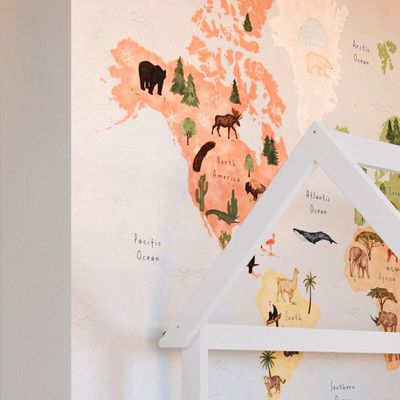 Cama Infantil Montessoriana com Gavetas Branco com Azul