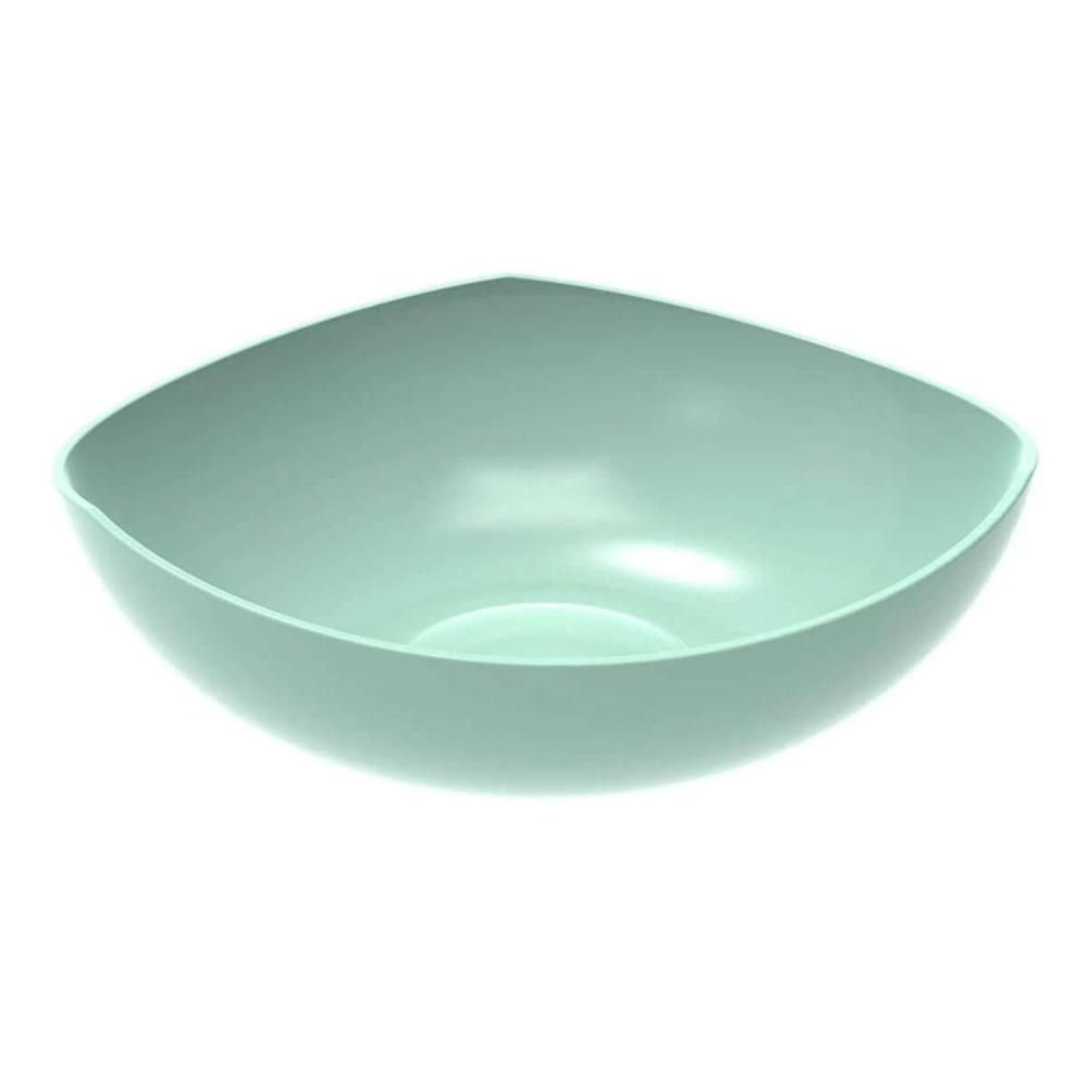 6 Tigelas Saladeira Verde Menta Trio Plástica Crippa Salada Sobremesa Pipoca Doces