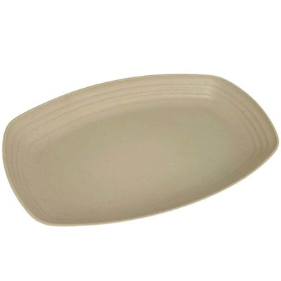 6 Petisqueiras Bambu Plástico Lines Lyor Sortidas 29x18cm Retangular Travessas Frios