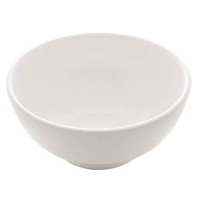 Cumbuca de Porcelana Branca Lyor 540ml para Saladas Sopas Frutas Bowl Tigela Clean