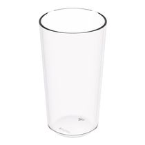 Copo Alto Crippa 500ml Plástico Transparente Escolar Refeitório Lanche Restaurante