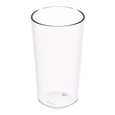Copo Alto Crippa 500ml Plástico Transparente Escolar Refeitório Lanche Restaurante