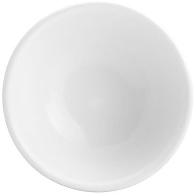 Conjunto de 6 Cumbucas de Porcelana Brancas 200ml Bowls Lyor Clean Pequenos 10,5x5cm