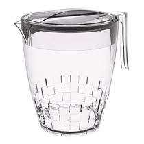 Jarra com Tampa 3L Trama Crippa de Plástico Transparente Água Suco Bebidas