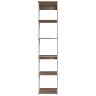 Guarda Roupa Closet Modulado 40x45x183cm com 6 Prateleiras ProDecor em MDP Montana e Branco