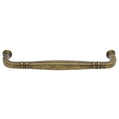 Kit 10 Puxadores Alça Móveis 1767 Grenade Ouro Velho Tamboreado Armários Gavetas