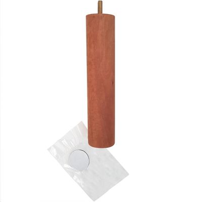 Pé De Cama Box 1 Peça Reposição Pés Para Móveis Pé Palito 20cm Mel