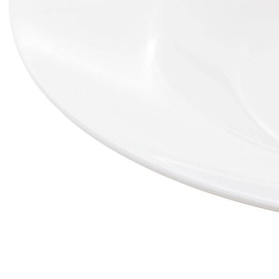Prato Fundo Branco 28cm Vidro Opalino Avulso Massa Risoto Entradas Friends Time Lyor