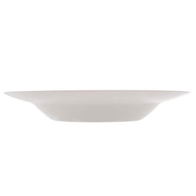 Prato Fundo Branco 28cm Vidro Opalino Avulso Massa Risoto Entradas Friends Time Lyor