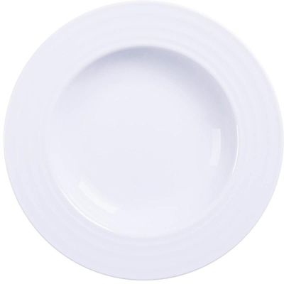 Prato Fundo Branco 23cm em Porcelana Vibrare Tramontina Avul