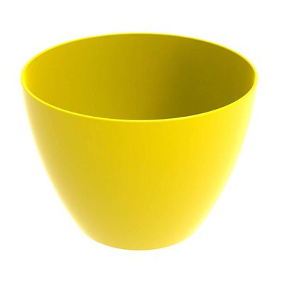 Tigela Redonda Grande 6,2L Amarela Crippa Travessa Servir Salada Frutas Pratos Quentes