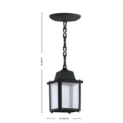 Kit 12 Pendentes 37cm Luminárias Pretas de Teto Vintage Bivolt Decoração
