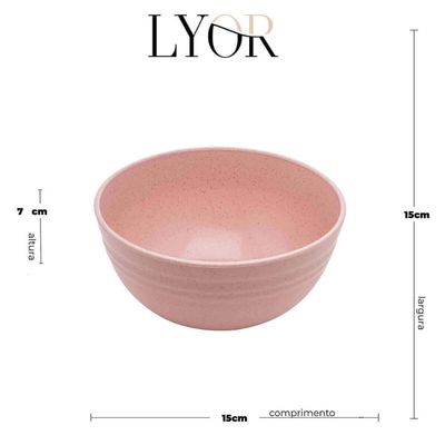 Kit 12 Cumbucas Bowl de Bambu Ecológico Sortido Sobremesa Cereais Frutas Petiscos