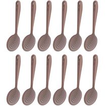 Kit 12 Espumadeiras Cozinha Fritura Arroz Escumadeira de Nylon Kitch Crippa Amêndoa