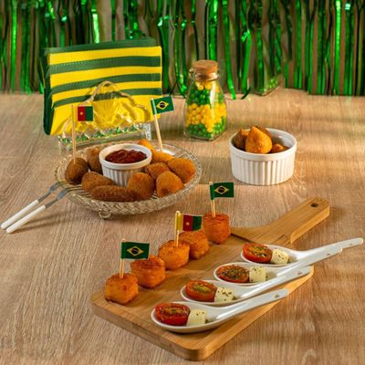 Kit 12 Ramekin Porcelana Branco 155ml Classic 8,4x5cm Canelado Molhos Guarnição