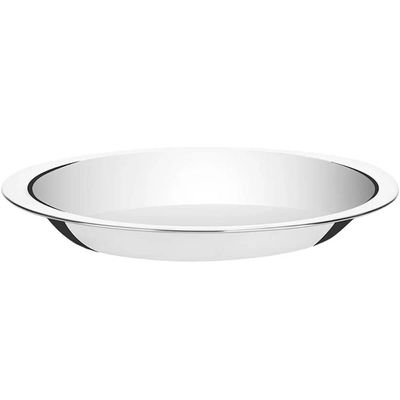 Kit 2 Travessas Inox 20cm Hércules Baixelas Fundas Ovais Servir Saladas Porções