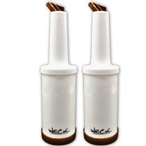 Kit 2 Garrafa Store'n Pour 1L Marrom Armazenar e Servir Coquetéis Licores Mixologista