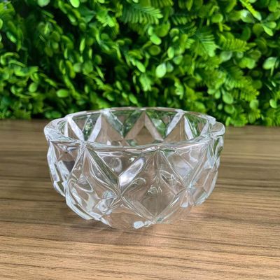Kit 25 Molheiras de Cristal Diamond Lyor 270ml de Mesa para Restaurantes Hotéis Bowl Decorativo