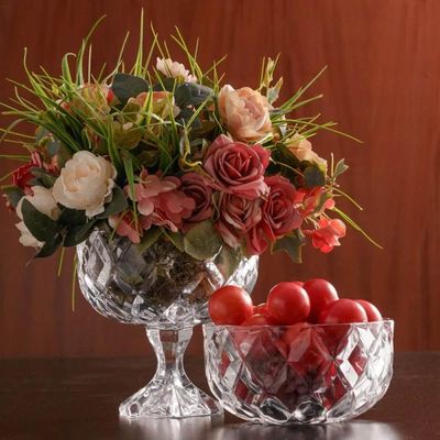 Kit 25 Molheiras de Cristal Diamond Lyor 270ml de Mesa para Restaurantes Hotéis Bowl Decorativo