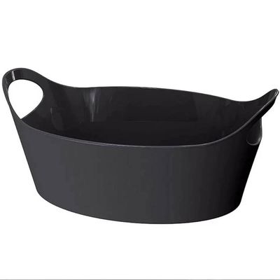 Kit 24 Cestos para Servir Batata Frita Porções Preto 28x12cm Restaurante Bar Lancheria Plus M Uz