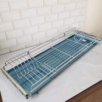 Escorredor de Louças 770mm Aéreo Corrediças Deslizantes com Bandeja Inox Schmitt