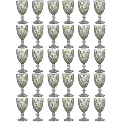 Kit 30 Taças de Vidro Furta Cor 325ml Diamond Lyor Drinks Restaurante Hotel