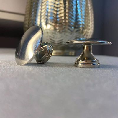 Kit 24 Puxadores de Móveis 200 Tucson Pontos Níquel Escovado