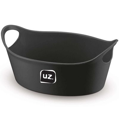 Kit 6 Cestos Batata Frita Preto 28x12cm Restaurantes Bares L