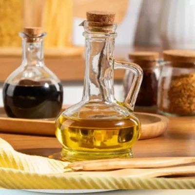 Kit 6 Galheteiros Pote Vidro Tampa Rolha 230ml para Azeite Lyor Restaurantes A la Carte