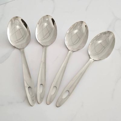 Kit 4 Colheres de Inox Para Arroz Servir Pegar Colher De Cozinha Brinox