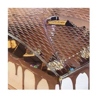 Porta Bolo Boleira Retangular 41cm com Tampa Acrílica Uz Utilidades Translucido