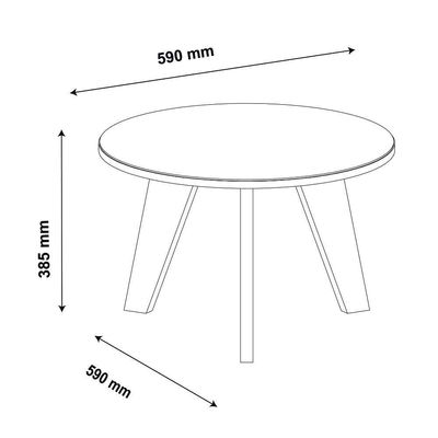 Mesa De Centro Espanha Com Espelho Off White Artely Off White