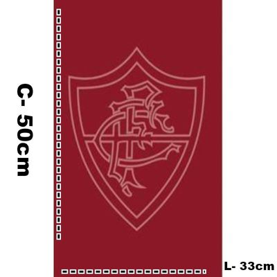 Toalha Social Academia e Mão Buettner Jacquard Veludo Futebol Fluminense 33cmx50cm Grená