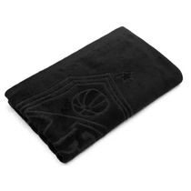 Toalha Social Academia e Mão Buettner Jacquard Veludo Futebol Santos 33cmx50cm Preto