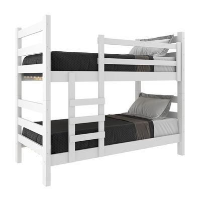 Beliche - Vira 2 Camas - 78/88 X 188Cm Dubai Cr4137 Branco
