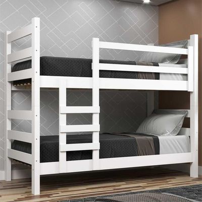Beliche - Vira 2 Camas - 78/88 X 188Cm Dubai Cr4137 Branco