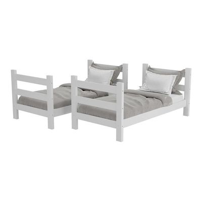 Beliche - Vira 2 Camas - 78/88 X 188Cm Dubai Cr4137 Branco