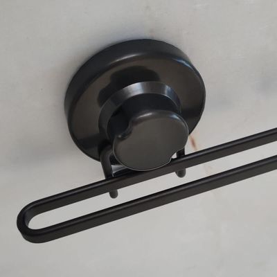 Barra de Cozinha Preta 70cm com Ventosa para Pendurar Utensílios Faciliti Schmitt