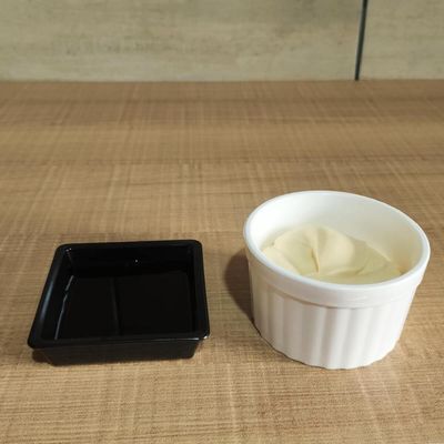 40 Ramequim de Restaurante Branco Canelado 150ml 8cm Uno Coza de Plástico